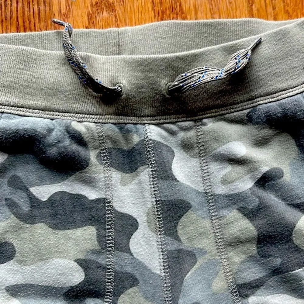Gap kids camo pants, super soft, youth medium,  tan, grey, green muted pattern